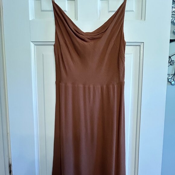 Aritzia Sundeh Brown slip dress size small - Picture 1 of 5